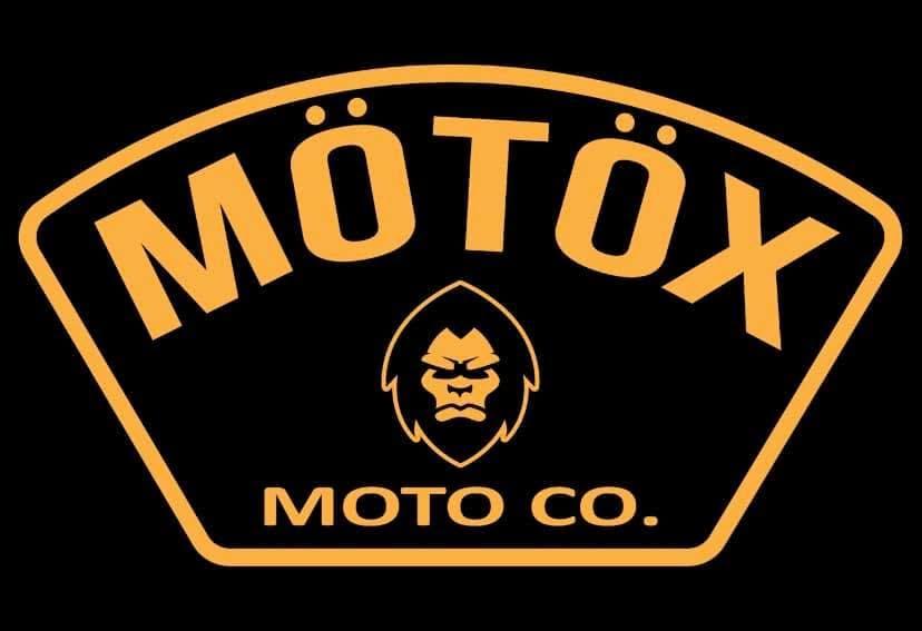 Gold and black MÖTÖX Moto Co. shield artwork